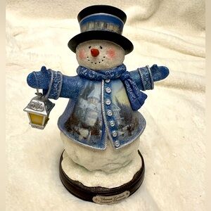 Thomas Kinkade Victorian Christmas snowman 2004 Bradford edition first issue